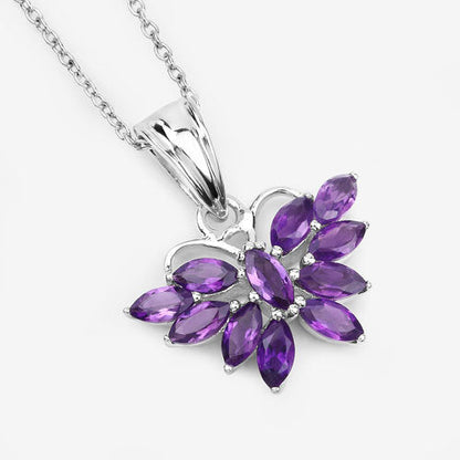 1.65 Carat Genuine Amethyst .925 Sterling Silver Pendant by Bids.com