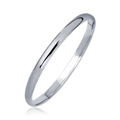 14k White Gold Dome Children&