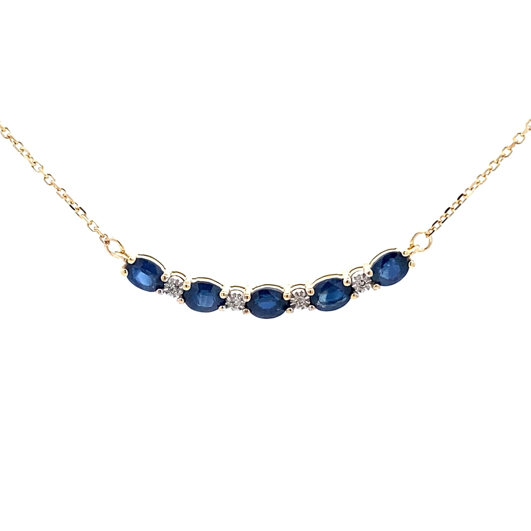 Sapphire Diamond Fashion Pendants 10KT Yellow Gold by Bids.com