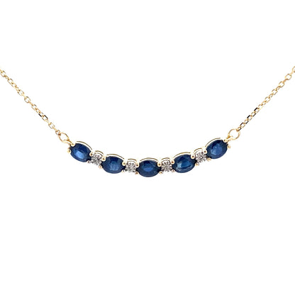 Sapphire Diamond Fashion Pendants 10KT Yellow Gold by Bids.com
