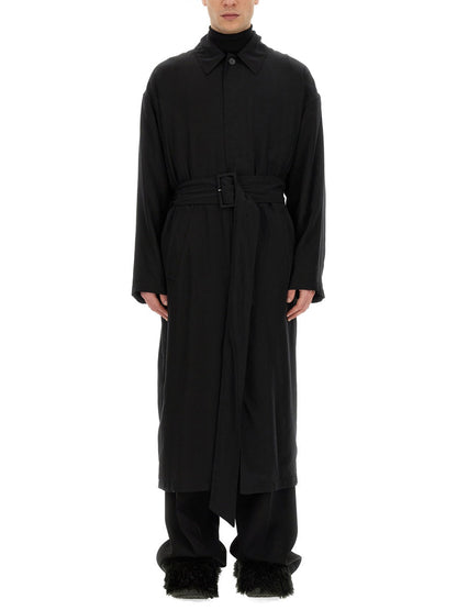 Balenciaga Men Belted Trench Coat by Luosophy