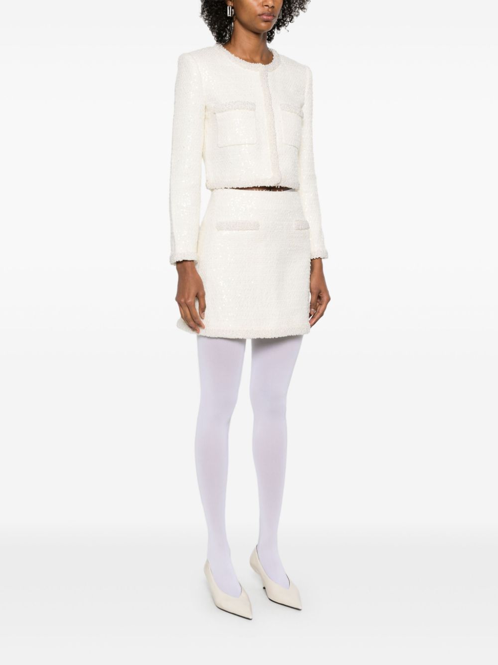 Self-Portrait Women Miniskirt With Decoration by Luosophy