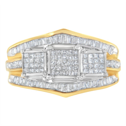 10KT Two-Toned Gold Diamond Ring (1 cttw, H-I Color, SI1-SI2 Clarity) by Bids.com