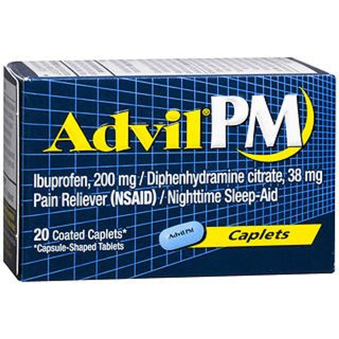 Advil Pm Pain Reliever/Nighttime Sleep Aid, Coated Caplets by Pasteur Pharmacy