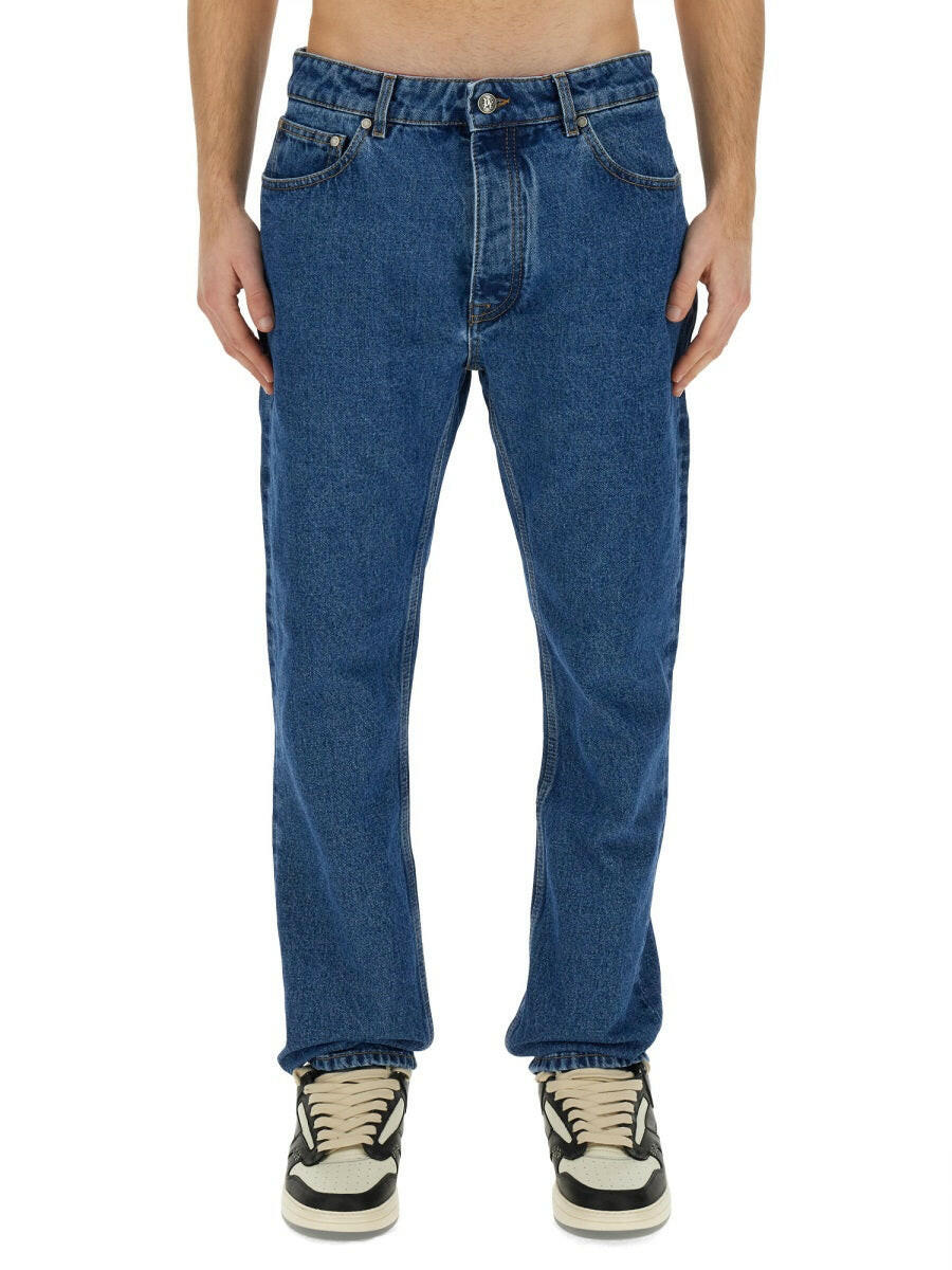 Palm Angels Men Straight Leg Jeans by Luosophy