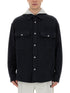 Palm Angels Men Shirt-Jacket With Monogram by Luosophy