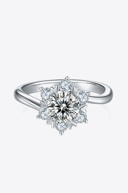 Adored 1 Carat Sparkala™ Platinum Over Pure Sterling Silver Cluster Ring by Sparkala