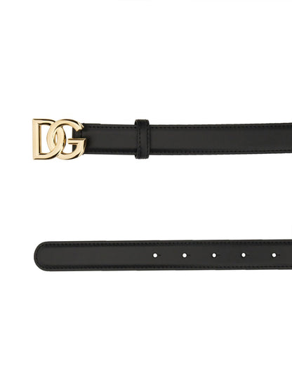 Dolce &amp; Gabbana Women Belt With Logo Buckle by Luosophy