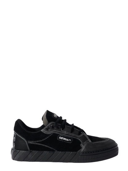 Off White Men Black 779 Vulcanized Leather Sneakers by Luosophy
