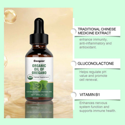 Organic Oregano Oil 59ml – Herbal Supplement, Non-GMO &amp; Gluten Free | Traditional Herbal Support