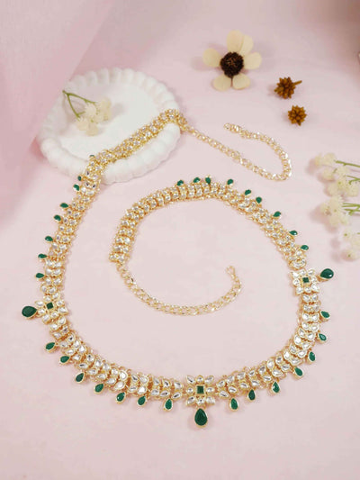 Joban Fashion Green Zinc Alloy Waist Chain For Women