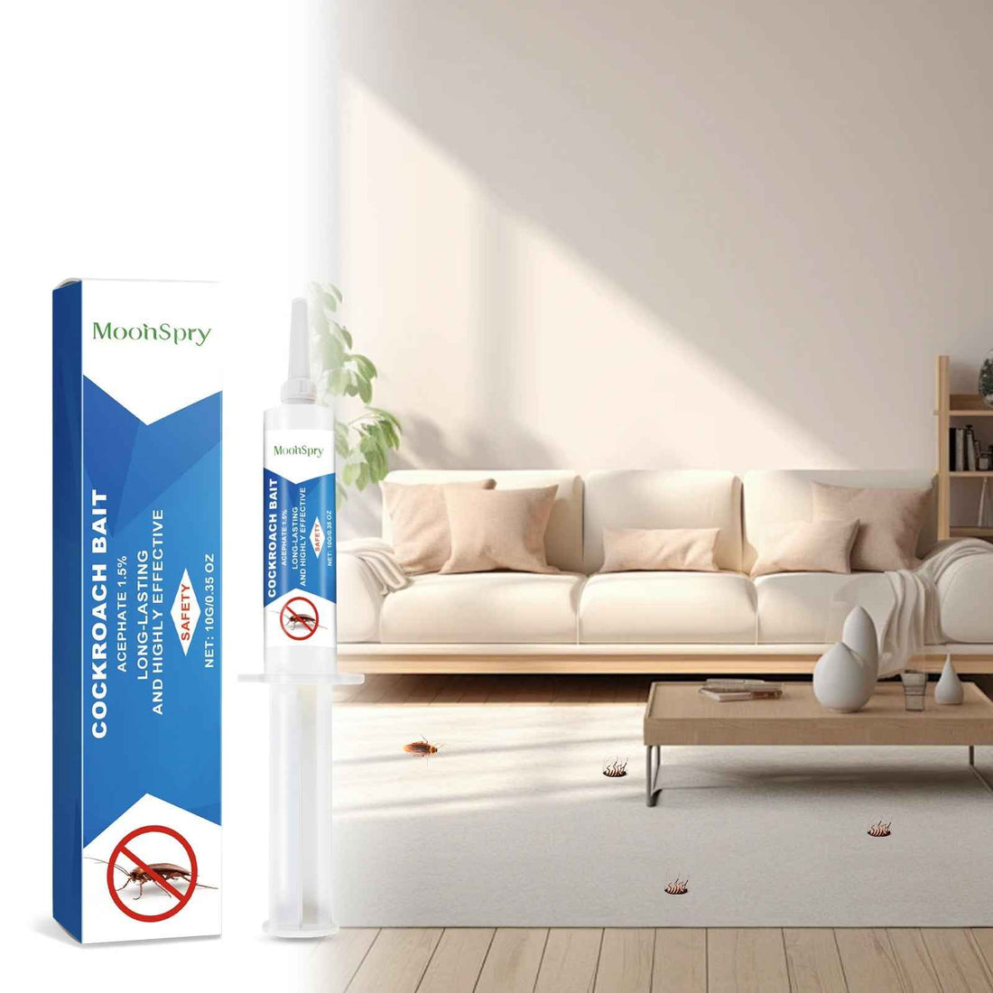 MoonSpry Cockroach Bait Gel Indoor Home Kitchen Cockroach Bait