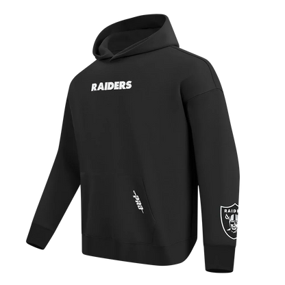 Pro Standard Las Vegas Raiders Wingspan Drop Shoulder Hoodie - Black by Denim Exchange