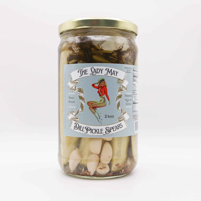 The Lady May Dill Pickle Spears - Small Batch Southern Garlic Dill Pickles