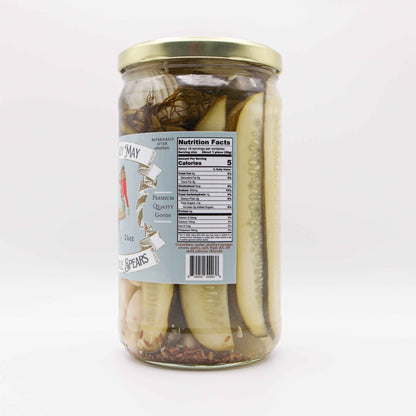 The Lady May Dill Pickle Spears - Small Batch Southern Garlic Dill Pickles