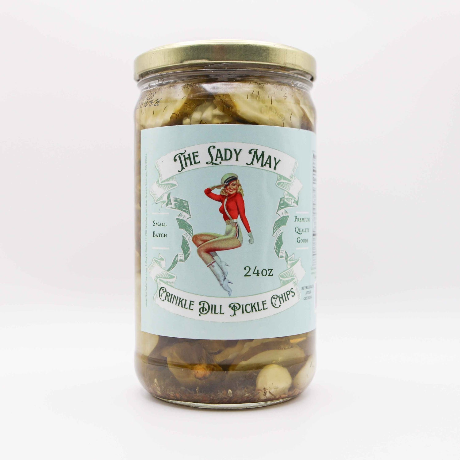 The Lady May Crinkle Dill Pickle Chips - Small Batch Southern Pickles