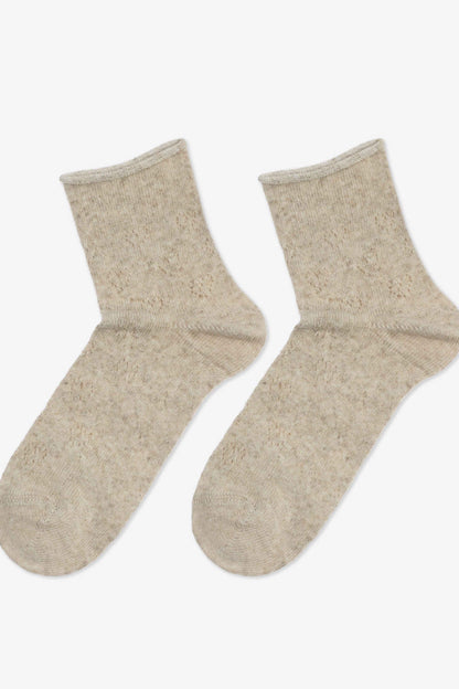 Cotton Linen Socks Conte Classic 542 - Hearts Pattern