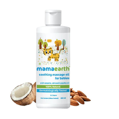 Mamaearth Soothing Massage Oil For Babies With Sesame, Almond &amp; Jojoba Oil