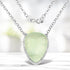 10.77 Carat Genuine Prehnite And White Topaz .925 Sterling Silver Pendant by Bids.com