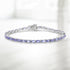 8.75 Carat Genuine Tanzanite .925 Sterling Silver Bracelet  DestGlow