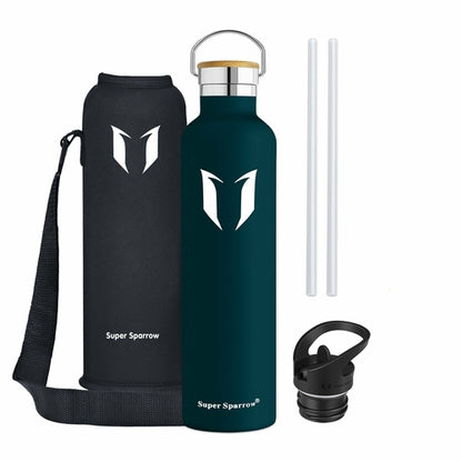 Insulated Stainless Steel Water Bottle 32oz - Double Wall Vacuum Insulated, BPA Free, Leak Proof