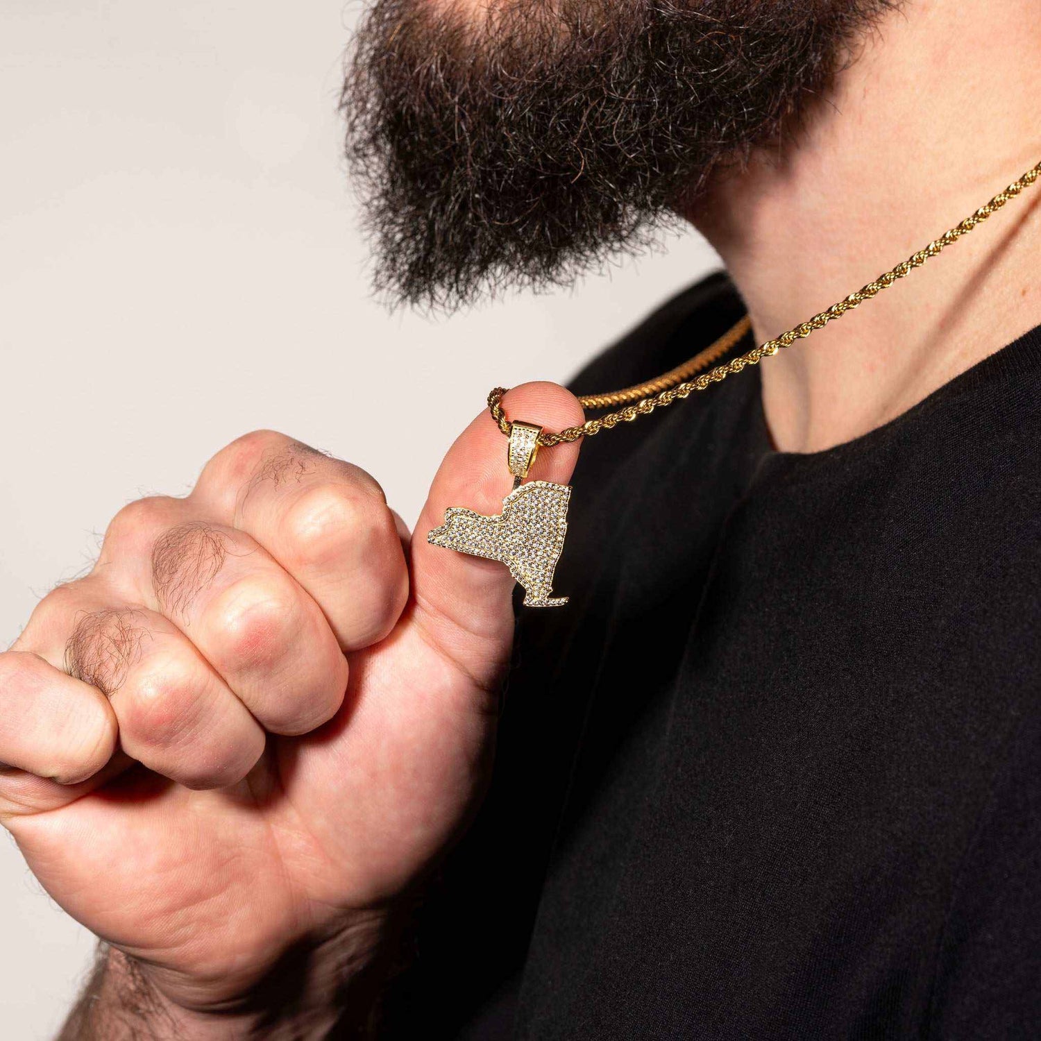 New York Pendant 925 Sterling Silver