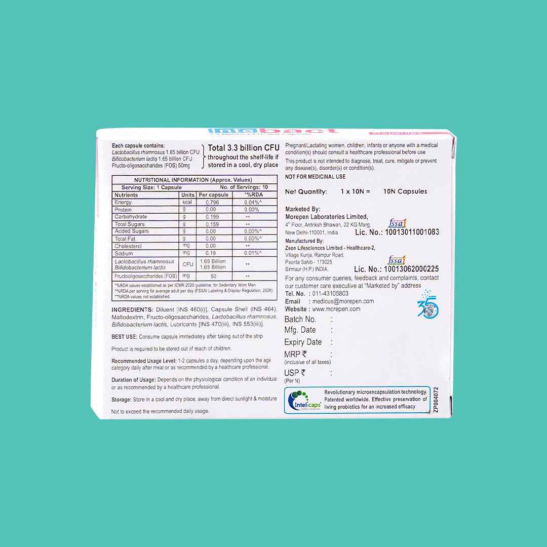 Dr Morpen Intebact Probiotic Capsules