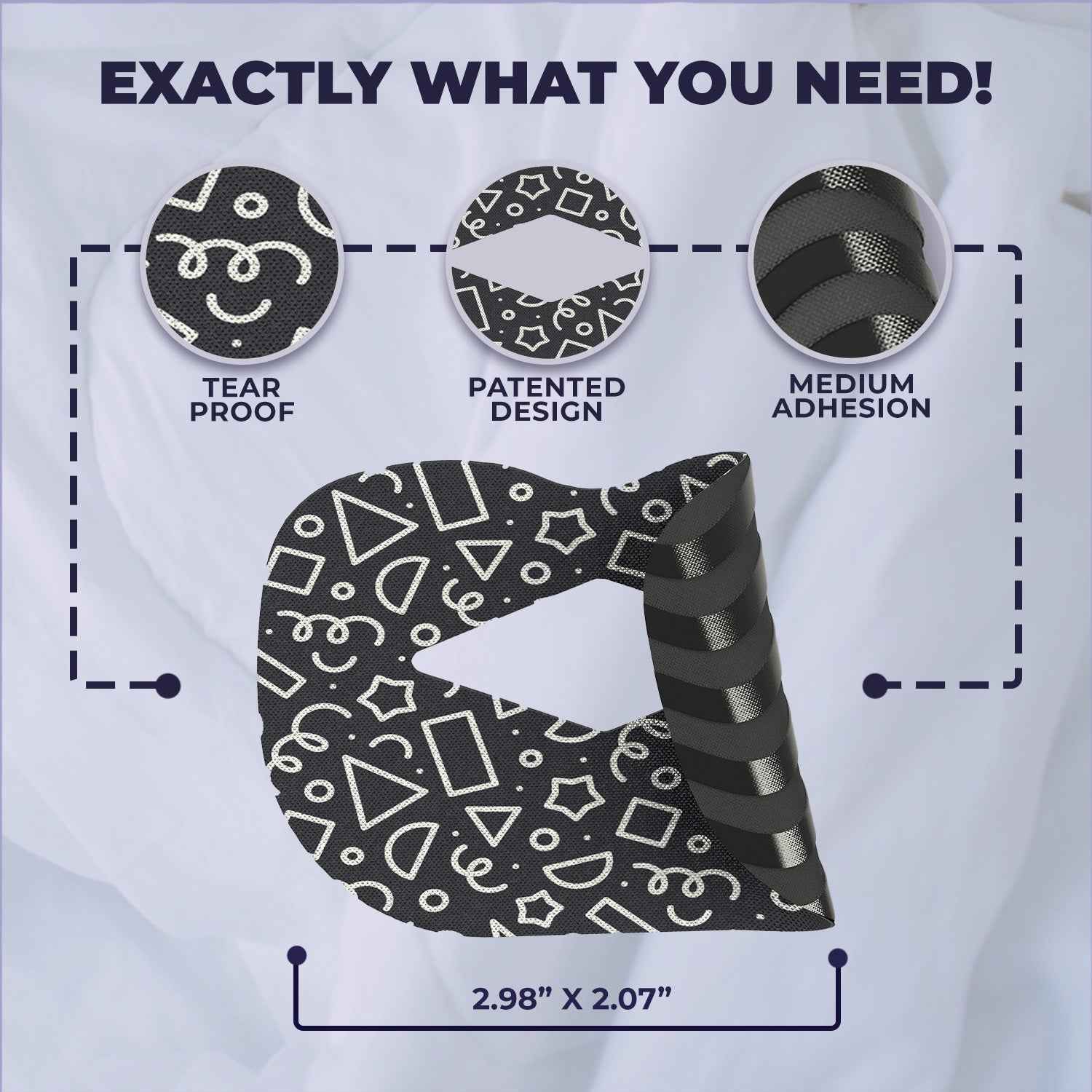 Muzzle® Mouth Tape For Youth (Medium Hold)