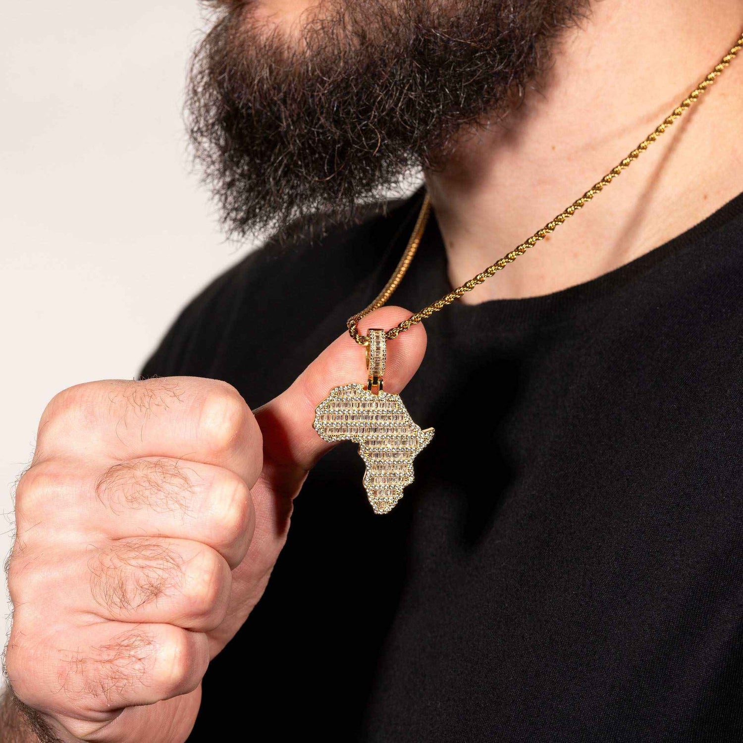 Africa Pendant 925 Sterling Silver