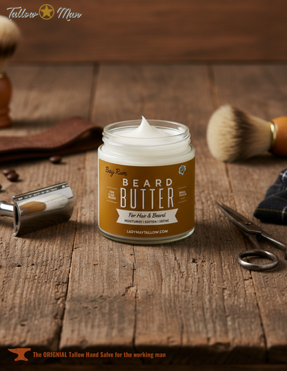 Tallow Man Bay Rum Beard + Body Butter | Men&