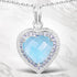 7.36 Carat Genuine Blue Topaz and Tanzanite .925 Sterling Silver Pendant by Bids.com