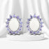 2.44 Carat Genuine Opal and Tanzanite .925 Sterling Silver Earrings  DestGlow