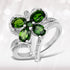 1.64 Carat Genuine Chrome Diopside .925 Sterling Silver Ring  DestGlow