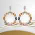 4.12 Carat Genuine Multi Sapphire .925 Sterling Silver Earrings by Bids.com