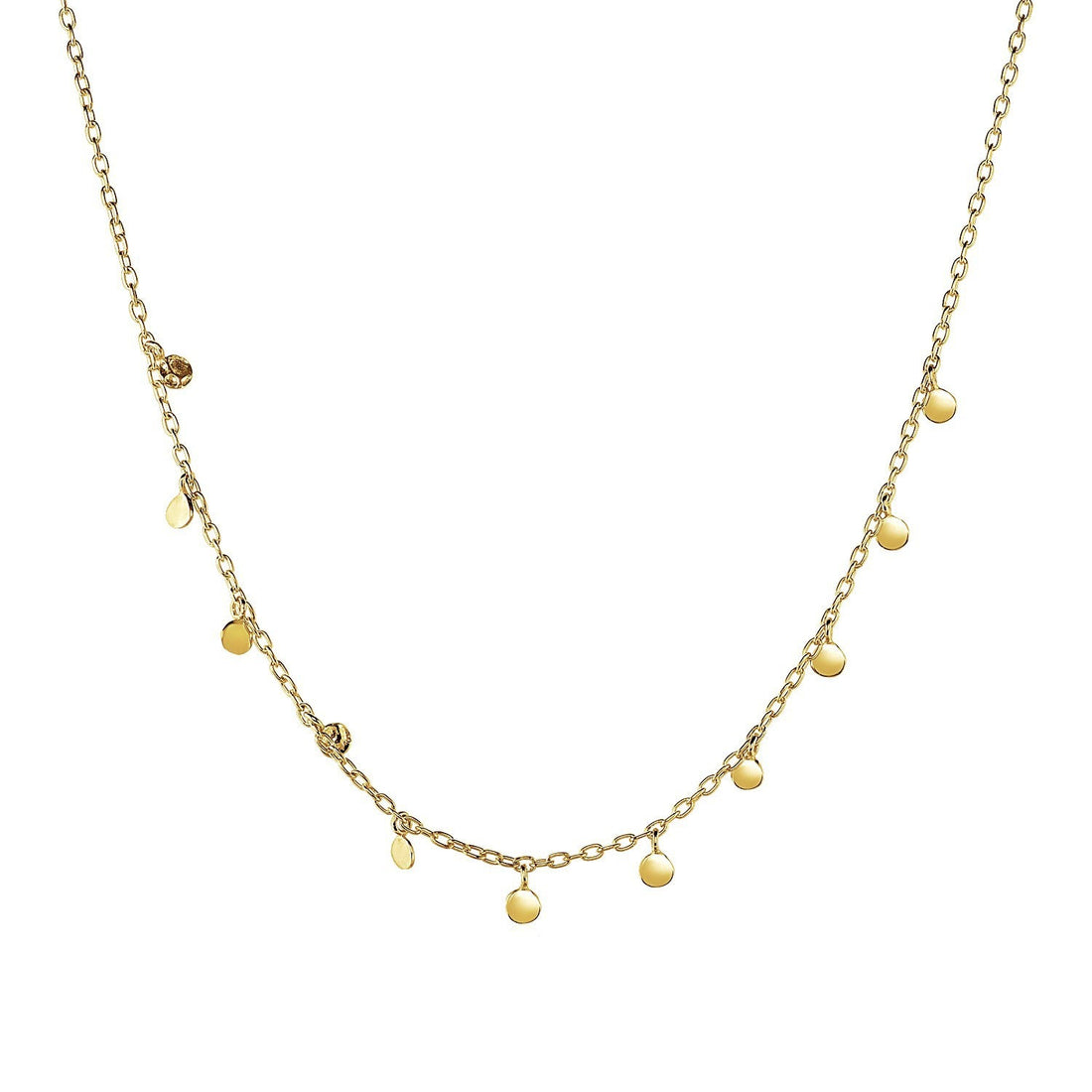 Choker Necklace with Hammered Beads in 14k Yellow Gold by Bids.com