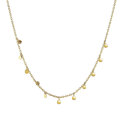 Choker Necklace with Hammered Beads in 14k Yellow Gold by Bids.com