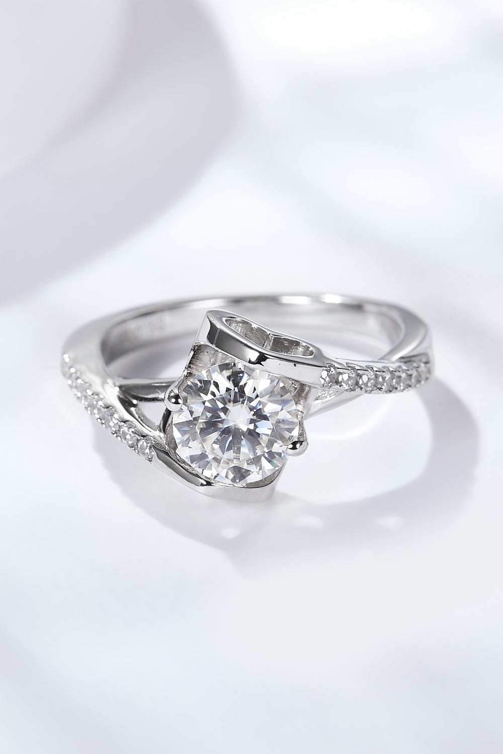 Limitless Love Brilliant Round Cut Sparkala™ Ring (Platinum Over Pure Sterling Silver) by Sparkala