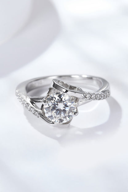 Limitless Love Brilliant Round Cut Sparkala™ Ring (Platinum Over Pure Sterling Silver) by Sparkala