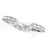 14k White Gold Curved Design Pave Diamond Wedding Ring (1/6 cttw) by Bids.com
