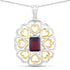 2.55 Carat Genuine Garnet .925 Sterling Silver Pendant by Bids.com