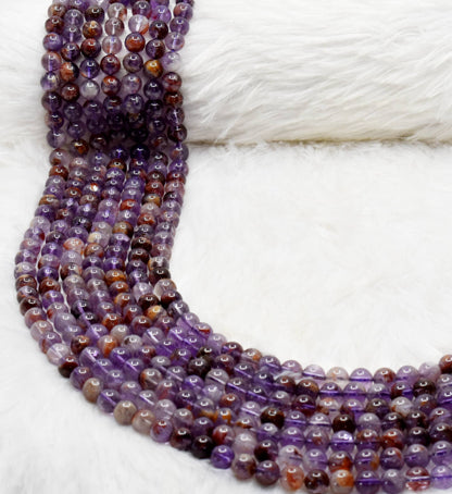 Ametrine Beads, Natural Crystal Round Beads 6mm to 10mm  DestGlow