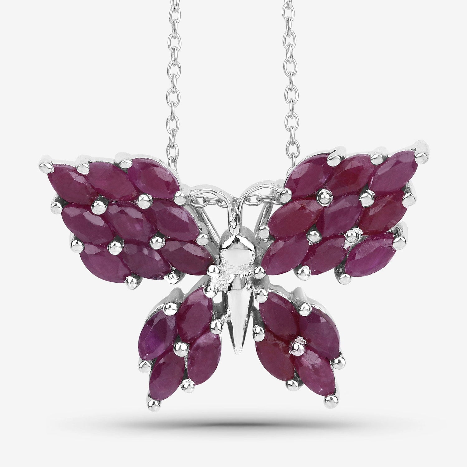 3.12 Carat Genuine Ruby .925 Sterling Silver Pendant by Bids.com