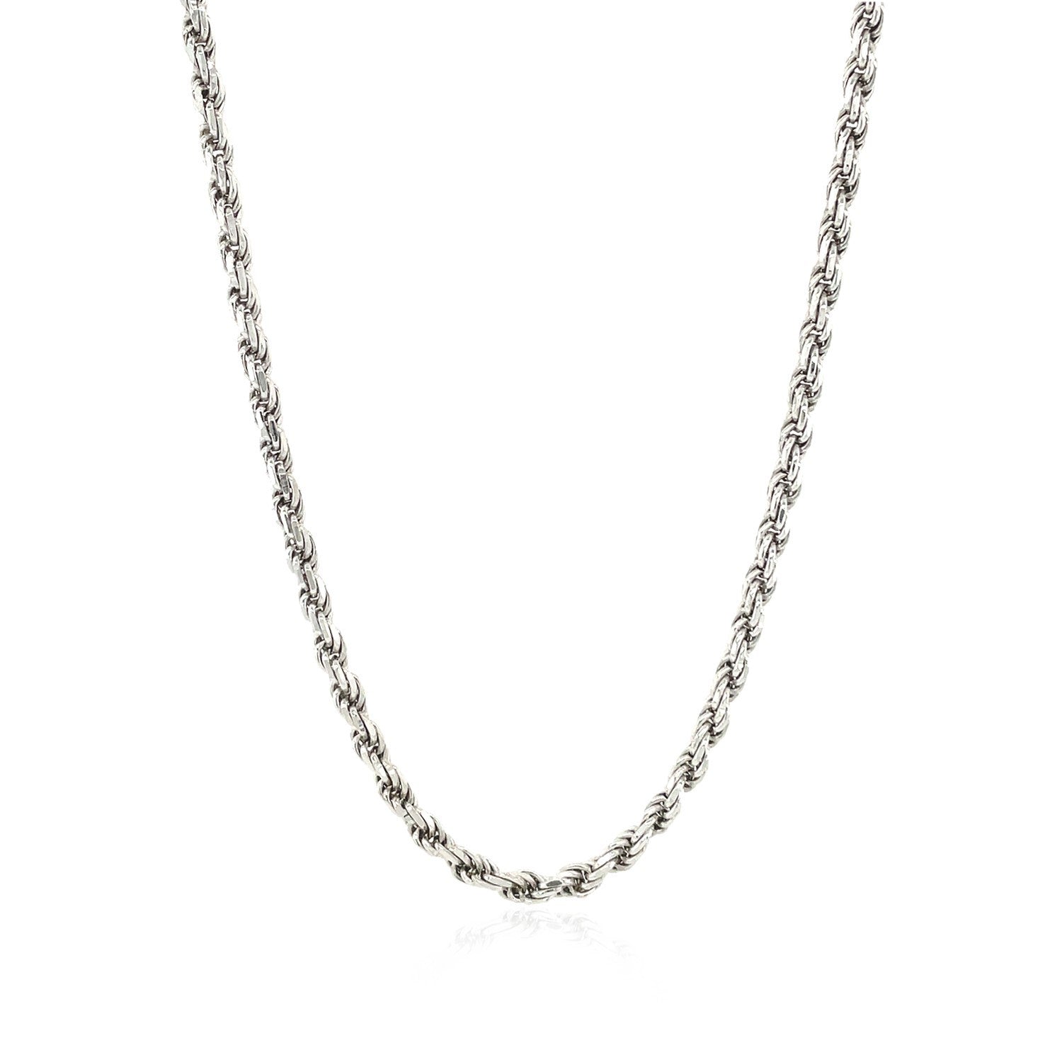 Sterling Silver 2.9mm Diamond Cut Rope Style Chain by Bids.com