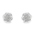 Sterling Silver Diamond Swirl Cluster Stud Earrings (1/6 cttw, I-J Color, I2-I3 Clarity) by Bids.com