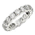 Round Cut Lab Grown Diamond Eternity Ring in 14k White Gold (4 cttw FG/VS2) by Bids.com