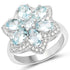 2.88 Carat Genuine Aquamarine .925 Sterling Silver Ring by Bids.com