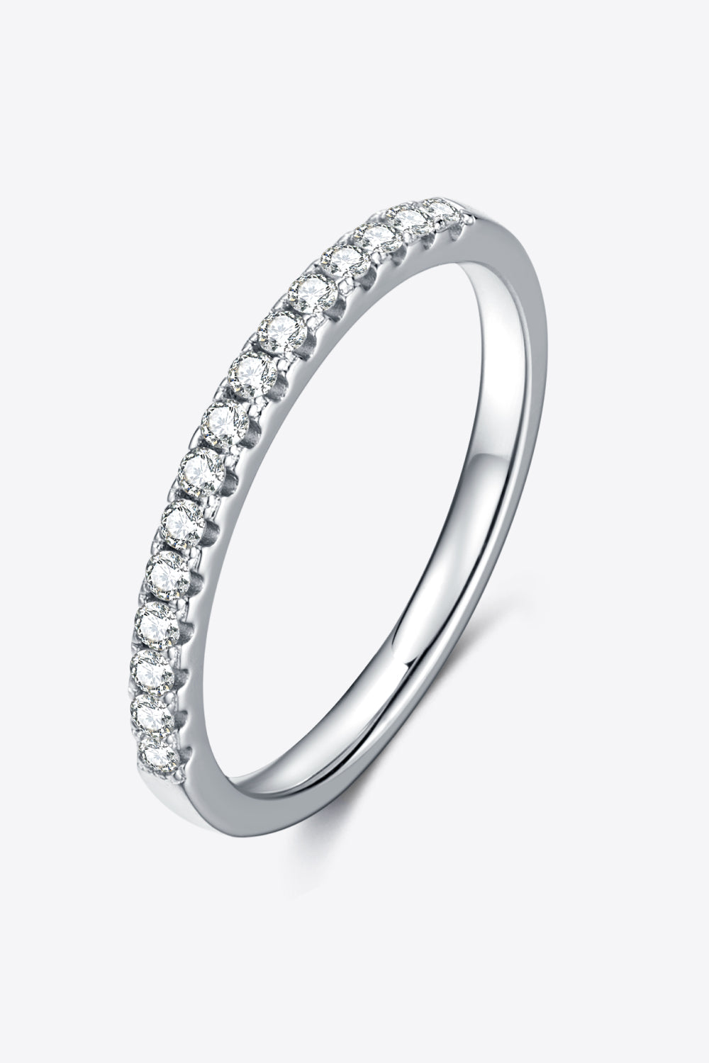 Sparkala™ Platinum-Plated Half-Eternity Ring by Sparkala