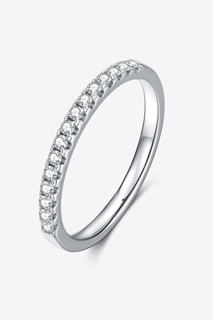 Sparkala™ Platinum-Plated Half-Eternity Ring by Sparkala