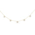14K Yellow Gold 2.00 Cttw Diamond  Cluster 18" Station Necklace (I-J Color, I1-I2 Clarity)  DestGlow