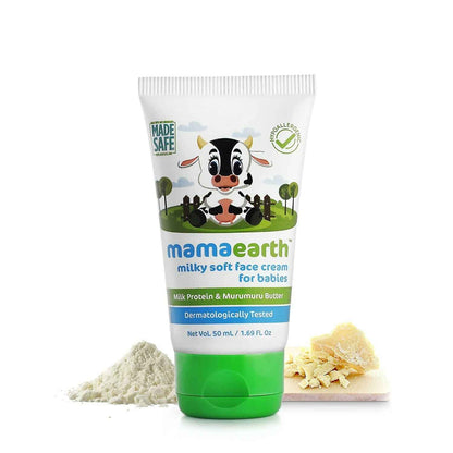 Mamaearth Milky Soft Natural Baby Face Cream &amp; Deeply Nourishing Natural Baby wash